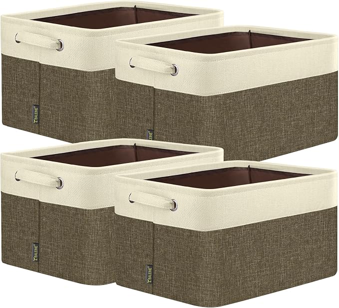 BALEINE 4 Pack Fabric Storage Bins by BALEINE