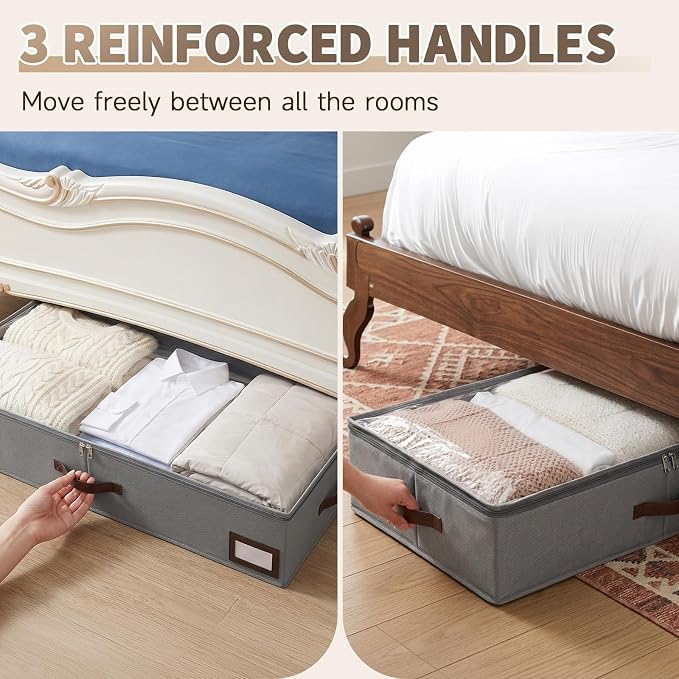 OIAHOMY 2 Pack Under Bed Storage - Image 9