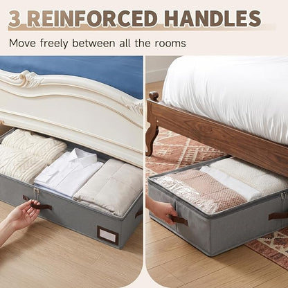 OIAHOMY 2 Pack Under Bed Storage - Image 9