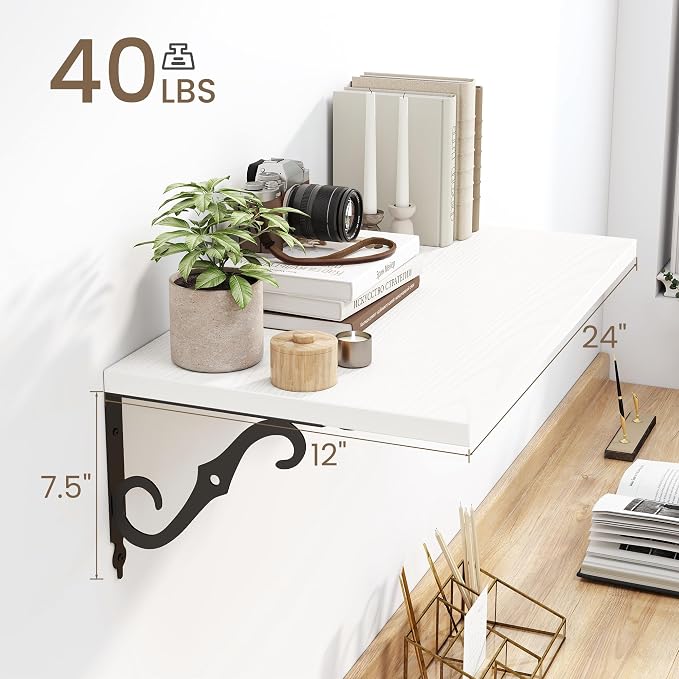 Floating Shelves for Wall, 12 Inch Deep Floating Shelf - Image 3