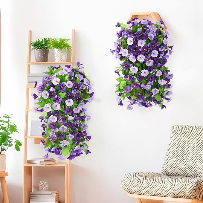 INQCMY Artificial Flowers for Outdoor Spring Summer Decoration Faux Silk - Image 3