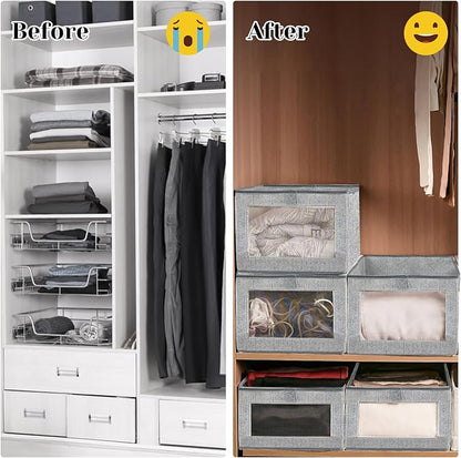 6 Pieces Linen Closet Storage Bins - Image 5