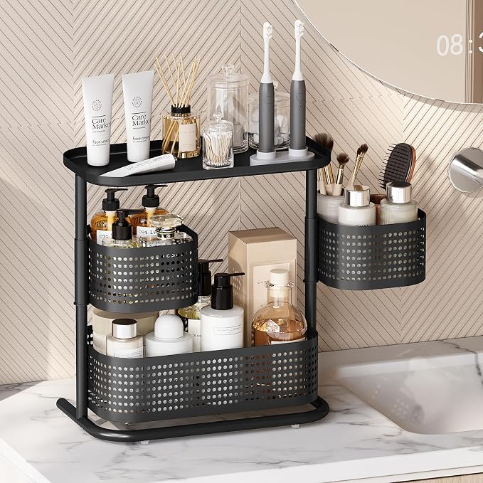 KINGRACK Bathroom Counter Organizer, 3 Tier Rotating Vanity Bedroom Storage - Image 8