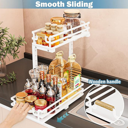 Under Sink Organizers and Storage, 2 Tier Slide Out Under Sink Organizers And - Image 3
