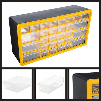Stalwart 30-Drawer Plastic Small Parts Organizer, or Wall Storage Drawers - Image 6