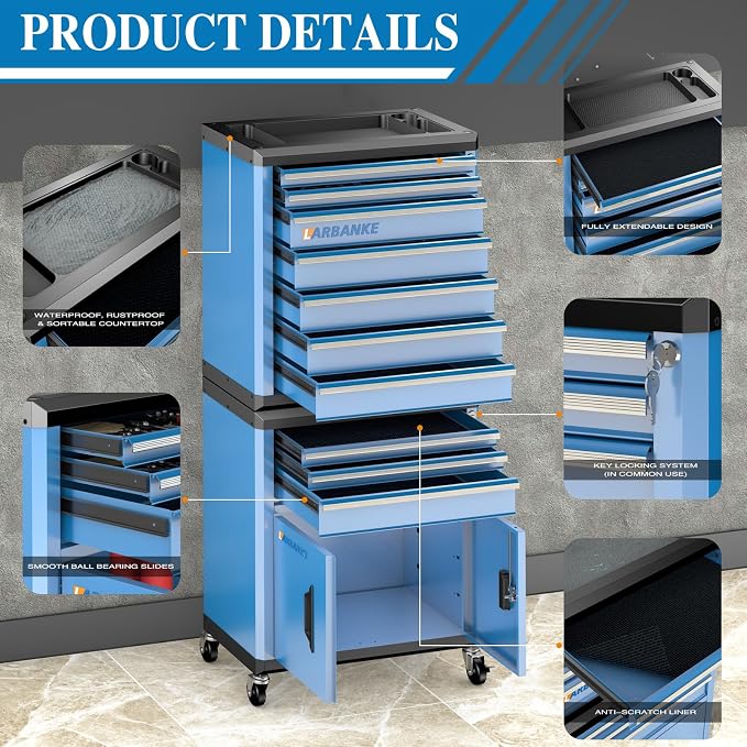 10 Drawer Rolling Tool Chest - Image 4