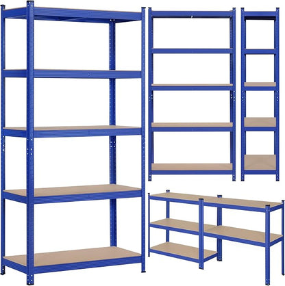 Topeakmart 5-Tier Utility Shelves, Metal Storage Shelves Unit Adjustable Garage - Image 6