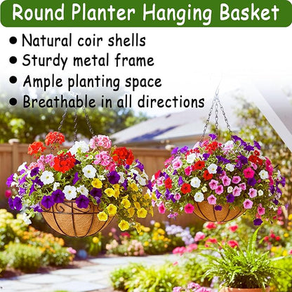 14 Inch Hanging Planters - Image 4