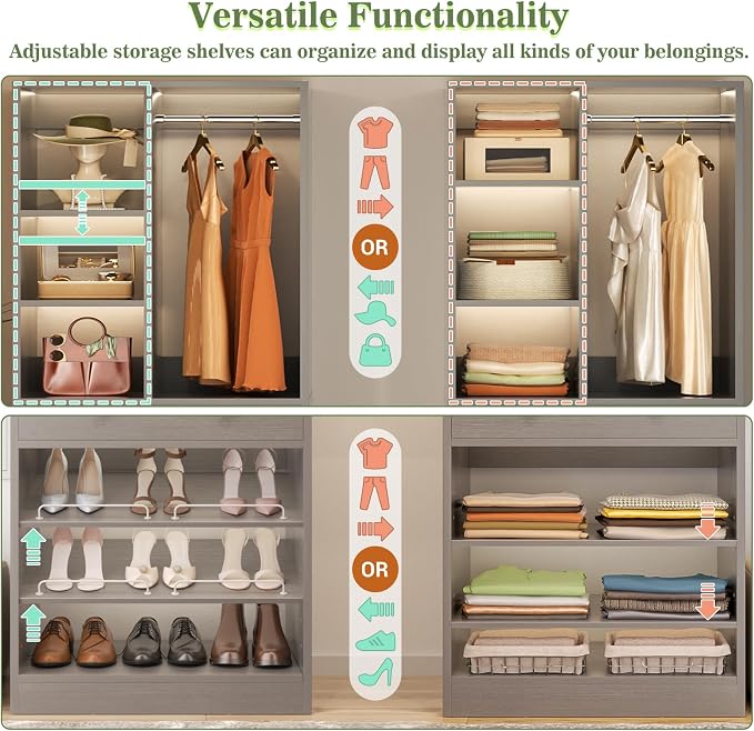 Besiost Small Closet System, Walk-in Closet Systems - Image 2