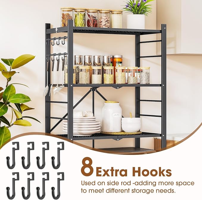 Fenbeli Foldable Shelves with Wheels - Image 5