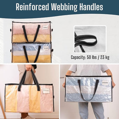 VENO 8 Pack Heavy Duty Moving Bags, College Dorm Essentials Packing Supplies - Image 5