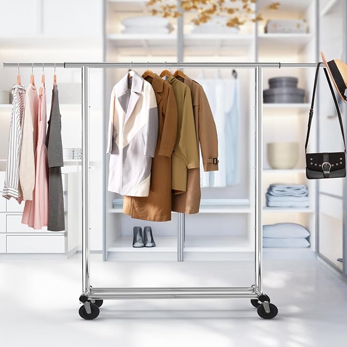 Simple Houseware Heavy Duty Clothing Garment Rack, Holds Up to 150 lbs - Image 4