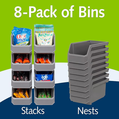 Plastic Containers for Organizing and Storage Bins for Closet, Garage or Pantry - Image 3