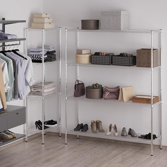 18" Deep x 60" Wide x 74" Height Wire Shelving Kit | 4-Tier | NSF Commercial - Image 6