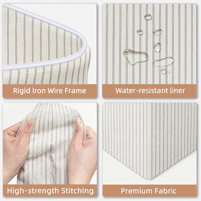 STORAGE MANIAC 2-Pack Large Laundry Hamper, 100L Collapsible Laundry Basket - Image 9