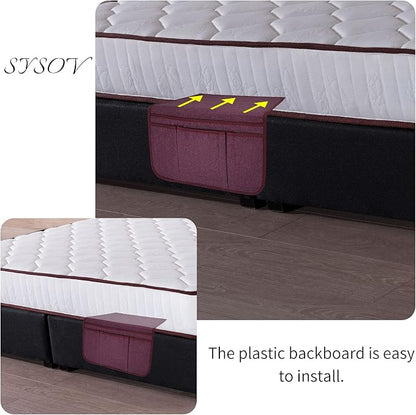 Bedside Caddy Bedside Storage Organizer Magazine Phone Tablet iPad Remote Holder - Image 4
