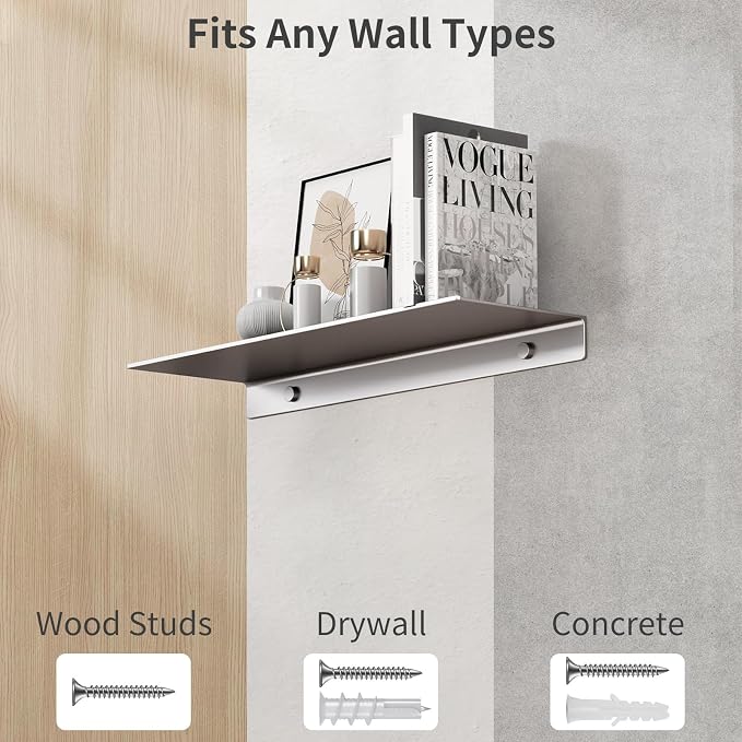Danpoo 16 inch Gray Floating Shelf - Image 7