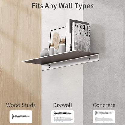 Danpoo 16 inch Gray Floating Shelf - Image 7