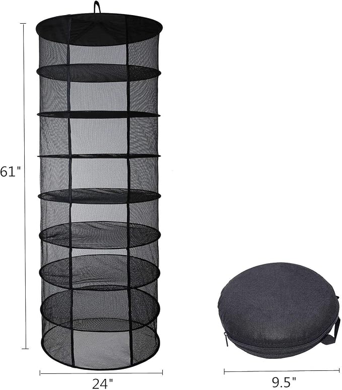 Desy & Feeci Herb Drying Rack Hanging, 8 Layer Collapsible Mesh Dry Net Herb - Image 6