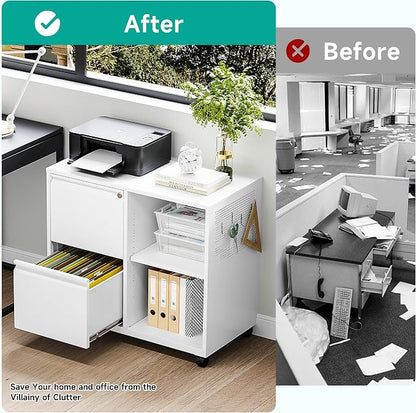 SISESOL 2 Drawer File Cabinet - Image 9