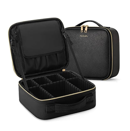 Travel Makeup Bag, Makeup Train Case, Portable Makeup Artist Organizer by ZhenGuiRu
