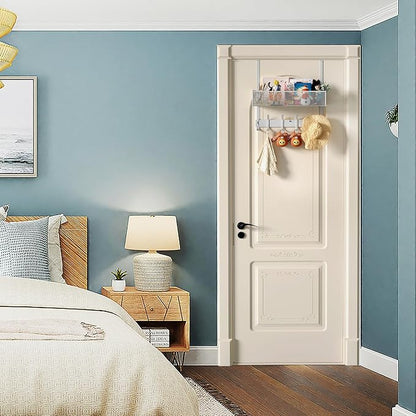 LUCYCAZ Over The Door Hooks Organizer, Door Hanger Storage - Image 8