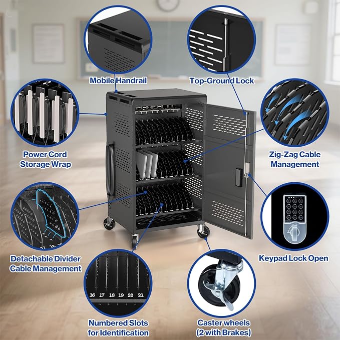 36 Bay Intelli-Sense Charging Cart - Image 4