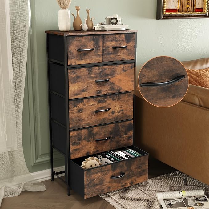 Tall Dresser for Bedroom, Fabric Storage Tower - Image 6