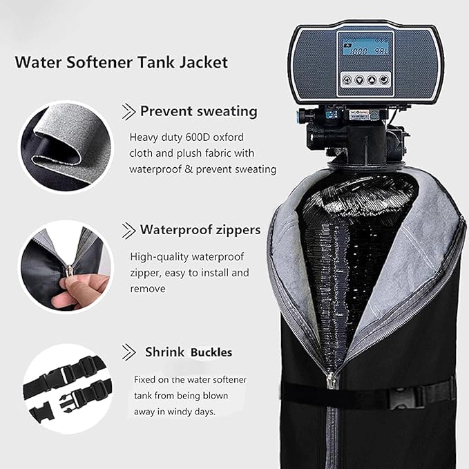 Water Softener Cover Heavy Duty Water Sweat Proof Outdoor Softener Tank - Image 3