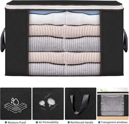 Budding Joy 90 L Large Storage Bags, 10 Pack Clothes Storage Bins Foldable - Image 5