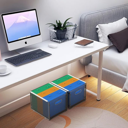 samstar 2 Pack Hanging File Organizer, Mesh File Folder Box Filing Box File - Image 6