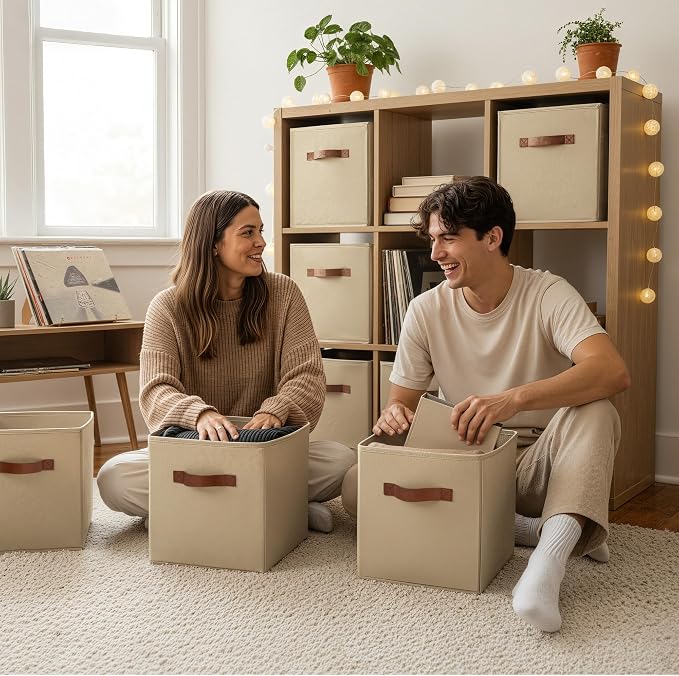 GRANNY SAYS Cube Storage Bins, 11 Inch Cube Storage Organizer - Image 4