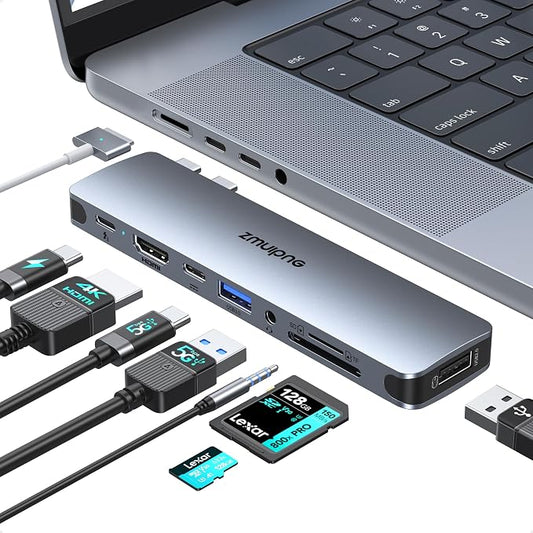 USB C Hub Adapter for MacBook Pro Air 2022 2021 2020 2019 Docking Station for by ZMUIPNG