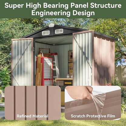 Aoxun 6.2x4 FT Shed Outdoor Storage Shed - Image 5