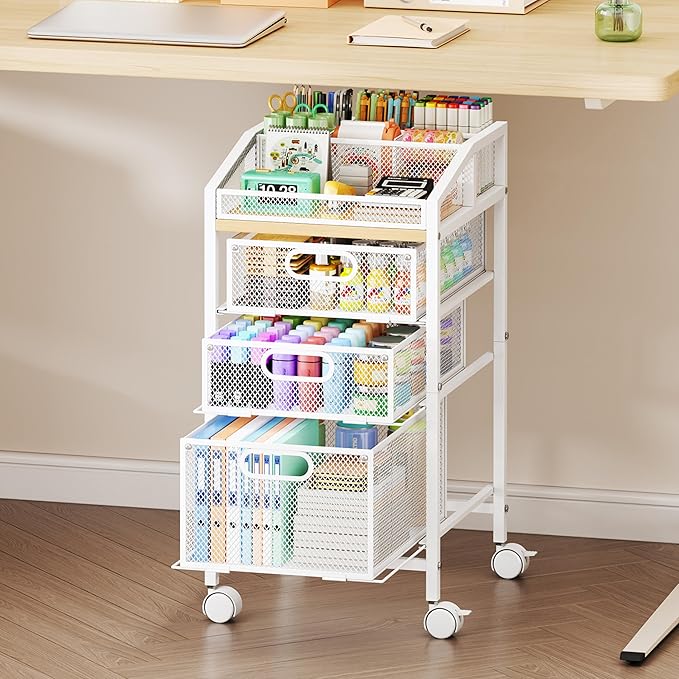SWTYMIKI Rolling Utility Cart by SwtyMiki-TidyHomeSweetLife