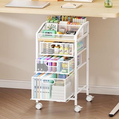 SWTYMIKI Rolling Utility Cart by SwtyMiki-TidyHomeSweetLife