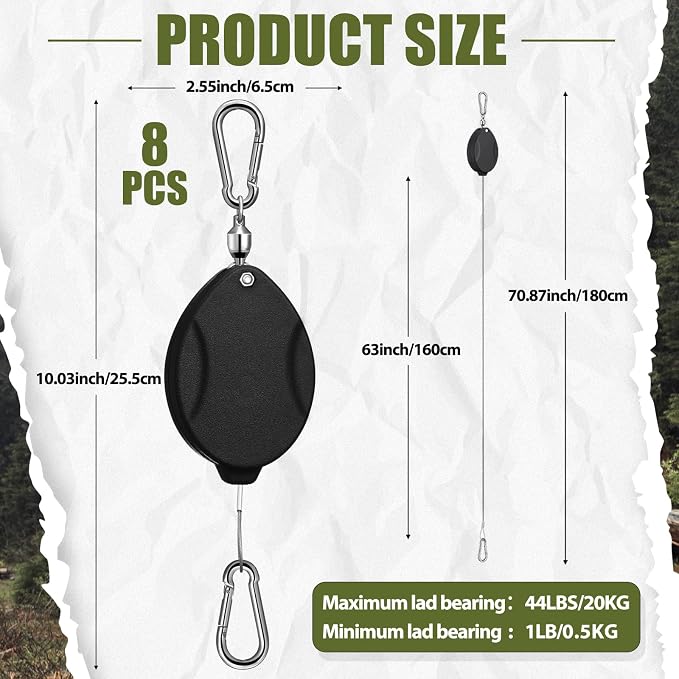 Leinuosen 8 Pack Upgraded Plant Pulleys - Image 2