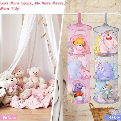 ChezMax Hanging Mesh Stuffed Animal Storage - Image 4