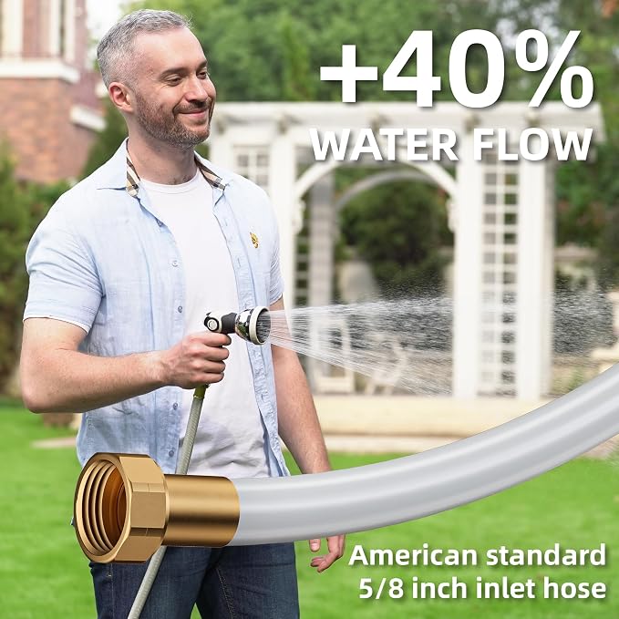 1/2" x 100+6 FT Heavy Duty Retractable Garden Hose Reel by HOZEREEL, Outdoor - Image 6