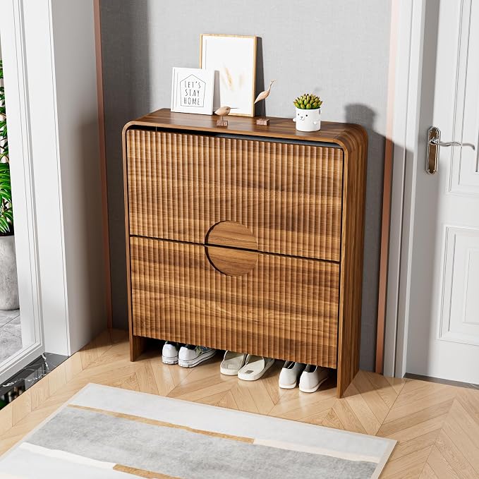 Narrow Shoe Cabinet with Entry Way, Slim Shoe Storage Cabinet - Image 7
