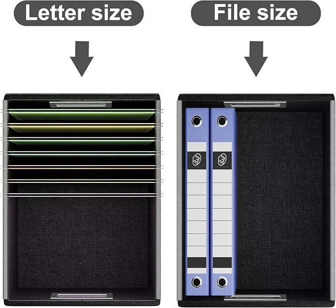 File Organizer Box with Lids, Collapsible File Folder Organizer | File Box with - Image 3