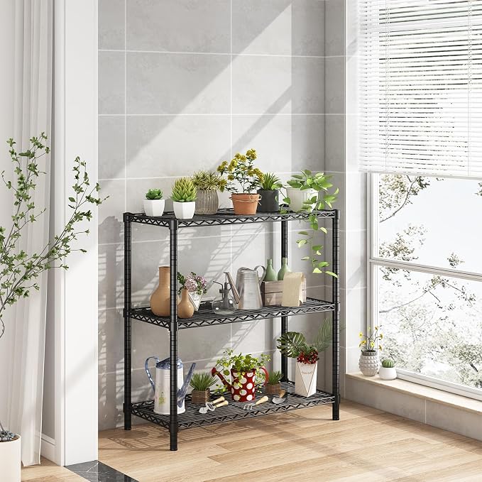 ROOMTEC 3-Tier Heavy Duty Wire Shelving Unit, 1200 lbs Total Capacity - Image 8