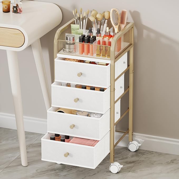SWTYMIKI Rolling Makeup Organizer Cart - Image 3