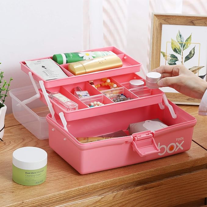 12'' Three-Layer Clear Plastic Storage Box - Image 5