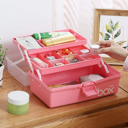 12'' Three-Layer Clear Plastic Storage Box - Image 5