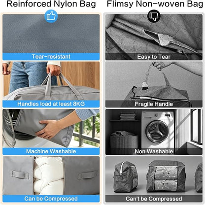 Comforter Storage Bag, Large Capacity Blanket Storage Bags 3-Layer Ultra Space - Image 7