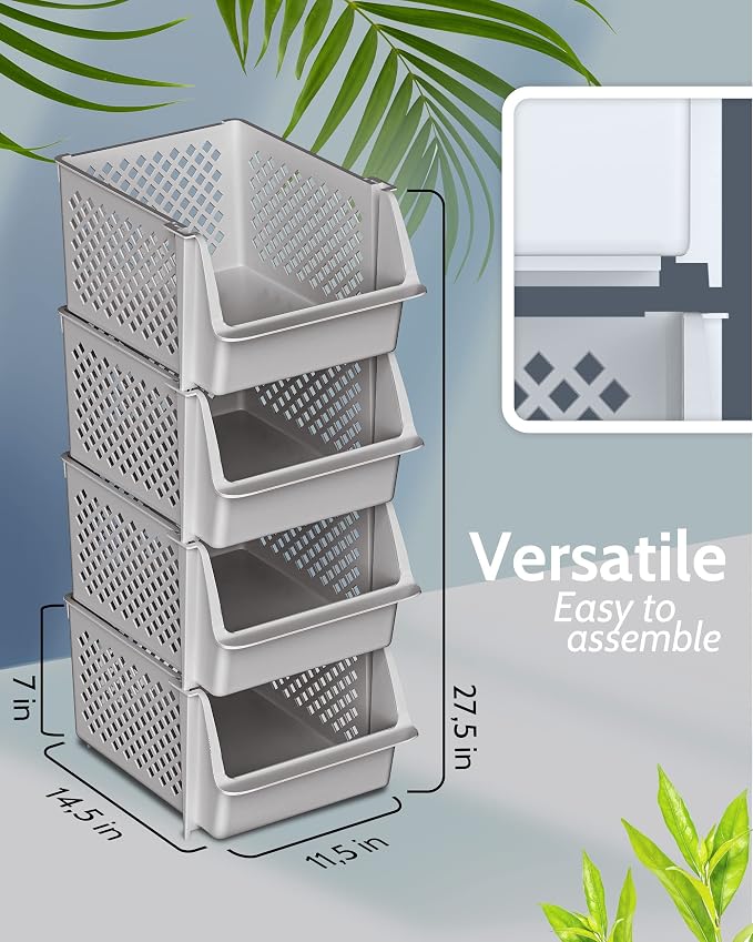 TidyFriend Stackable Storage Bins - Image 3