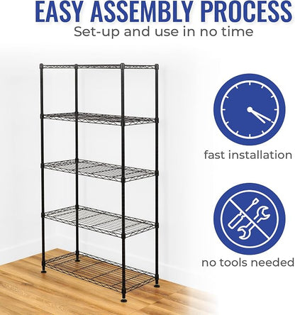 SafeRacks - NSF Certified Storage Shelves, Heavy Duty Steel Wire Unit - Image 4