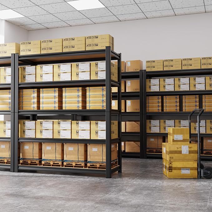 71.2" H Garage Shelving 5T Storage Shelves, Metal Adjustable Shelving Unit - Image 9