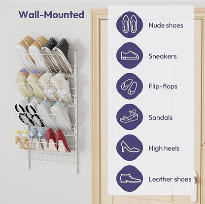 SWTYMIKI Over the Door Shoe Organizer - Image 3